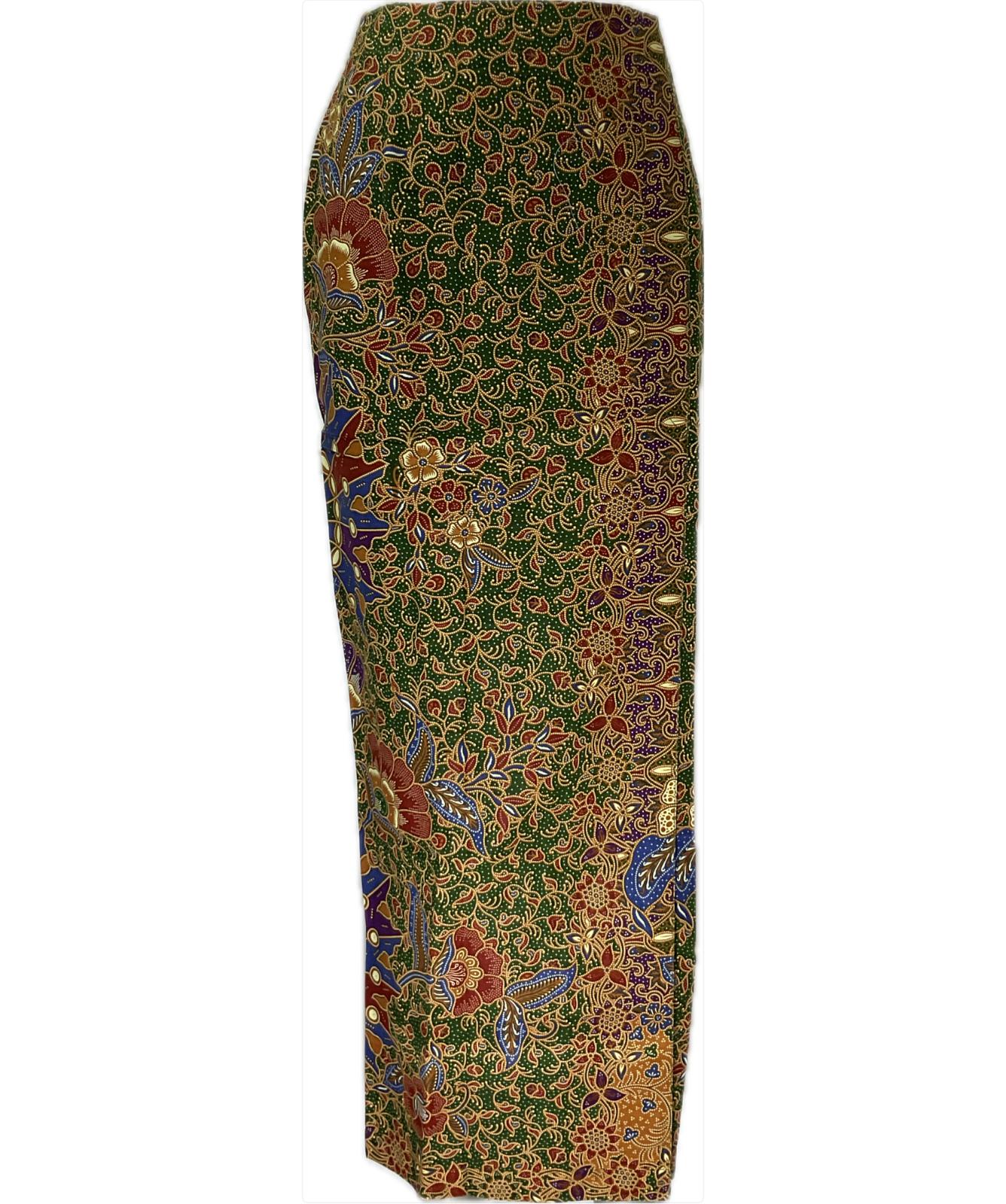 Ladies Batik Sarong LBS-S-GREEN-3027