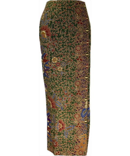 Ladies Batik Sarong LBS-S-GREEN-3027