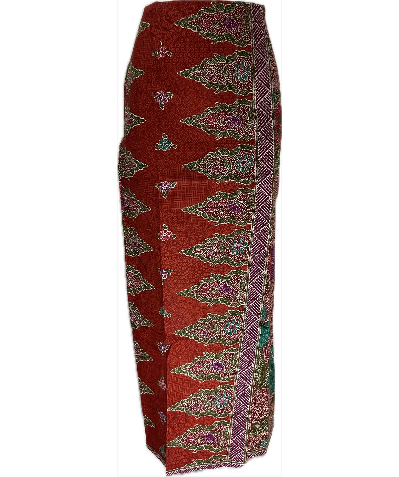 Ladies Batik Sarong LBS-S-RED-3029