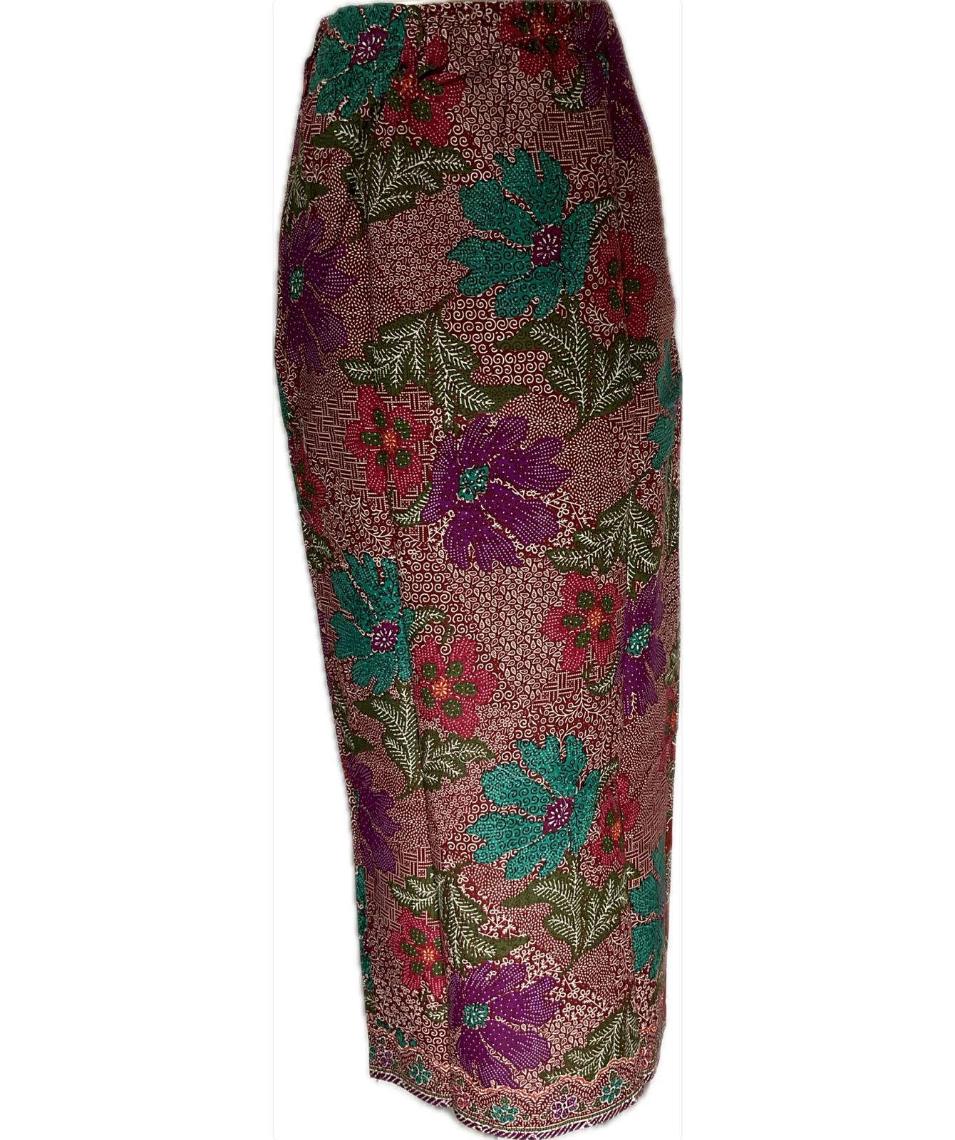 Ladies Batik Sarong LBS-S-RED-3029