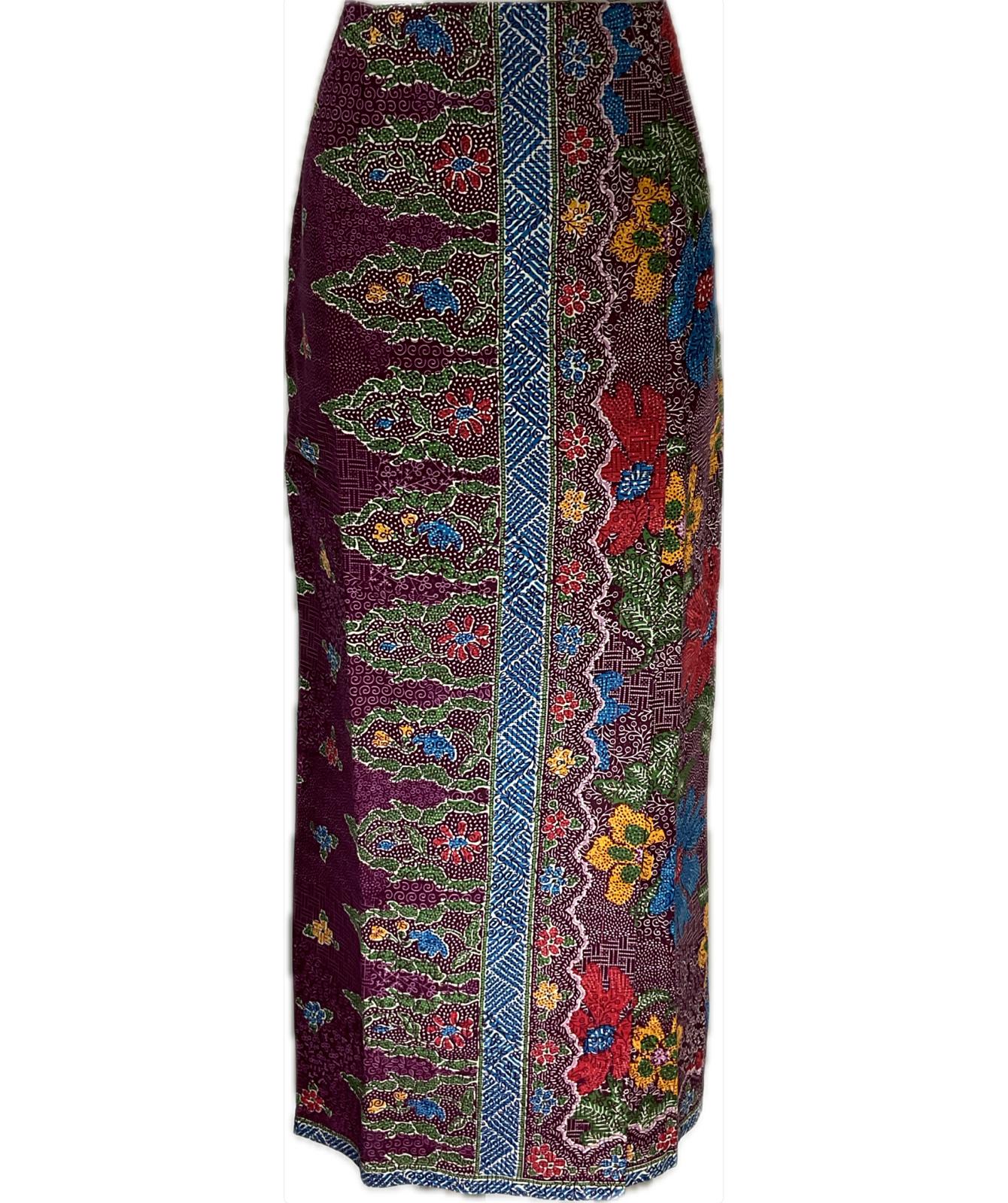 Ladies Batik Sarong LBS-M-RED-33002