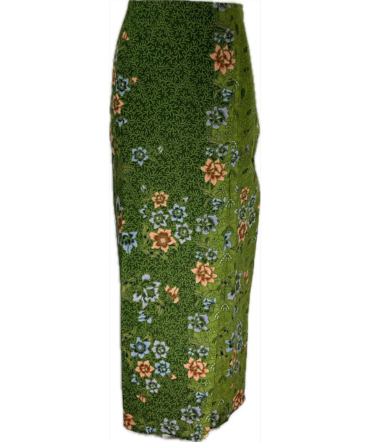 Ladies Batik Sarong LBS-M-GREEN-33005