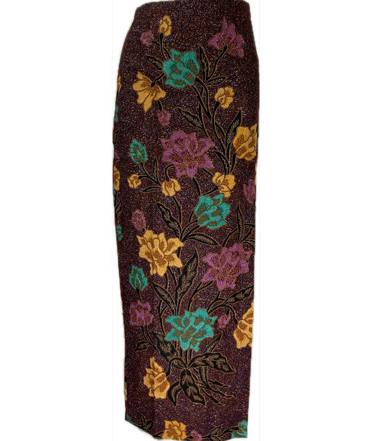 Ladies Batik Sarong LBS-S-MAROON-3023