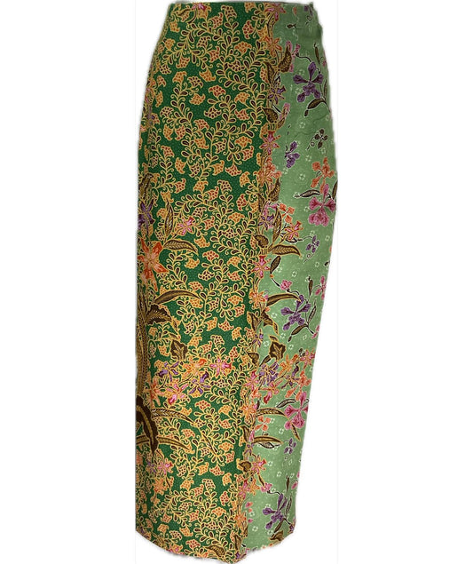 Ladies Batik Sarong LBS-S-GREEN-3034