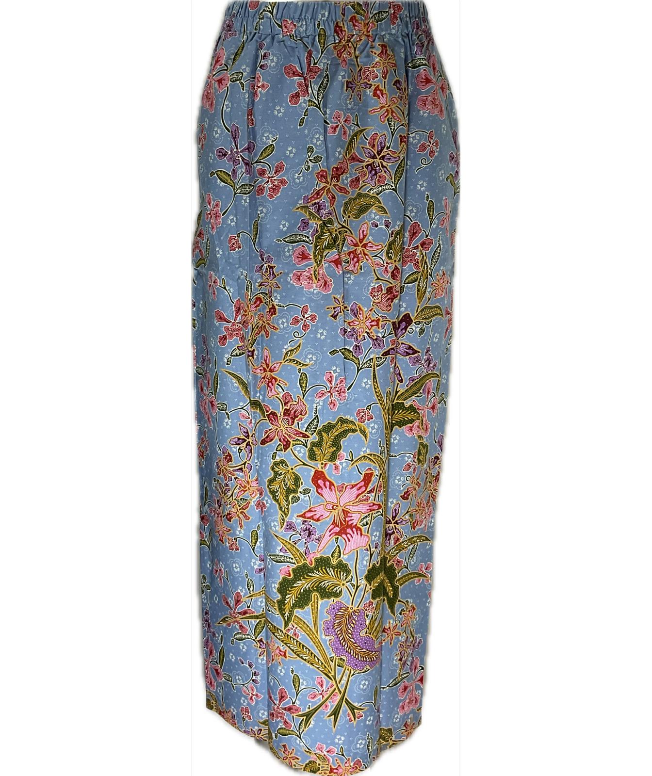 Ladies Batik Sarong LBS-M-BLUE-33007
