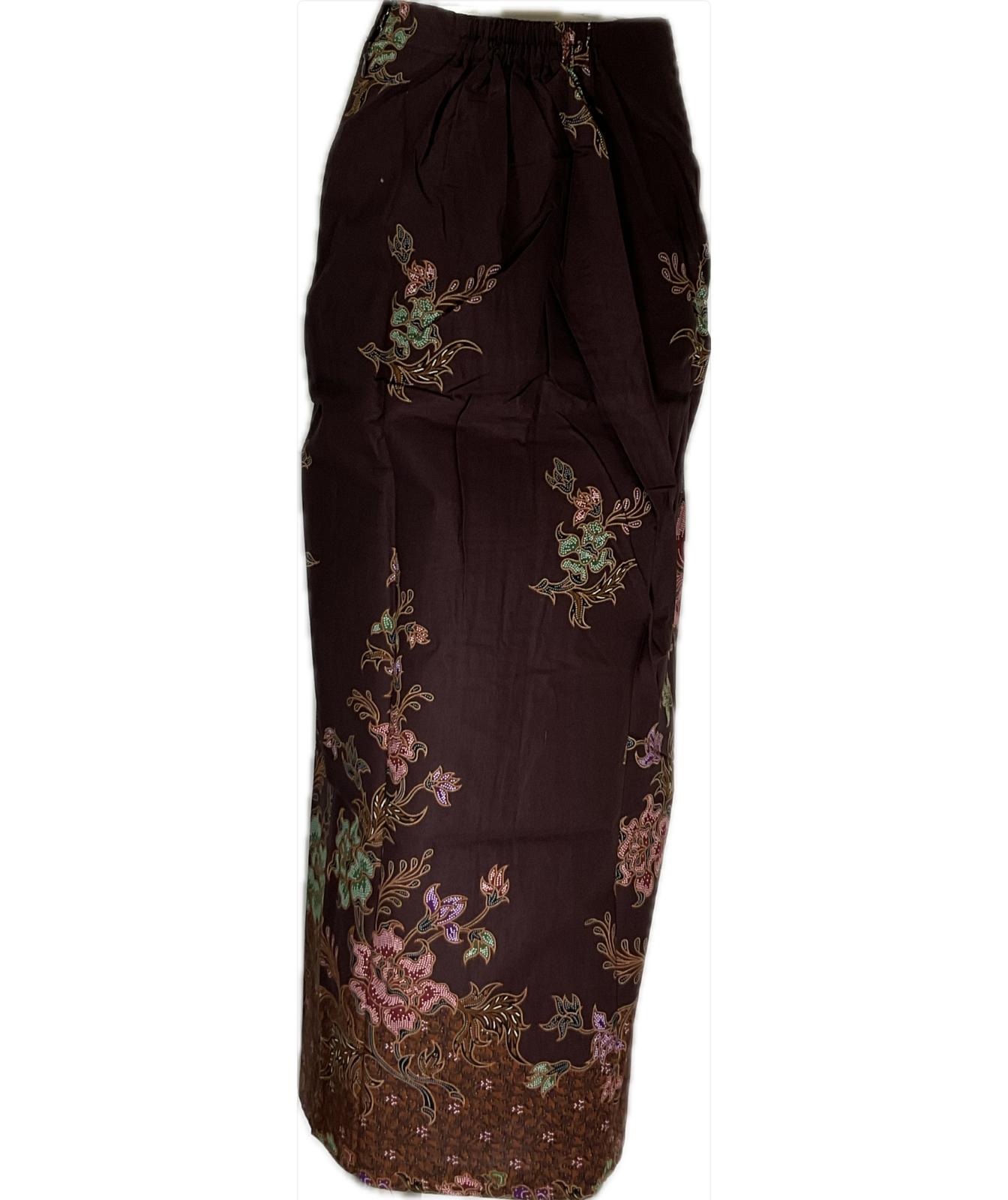 Ladies Batik Sarong LBS-M-BROWN-33015