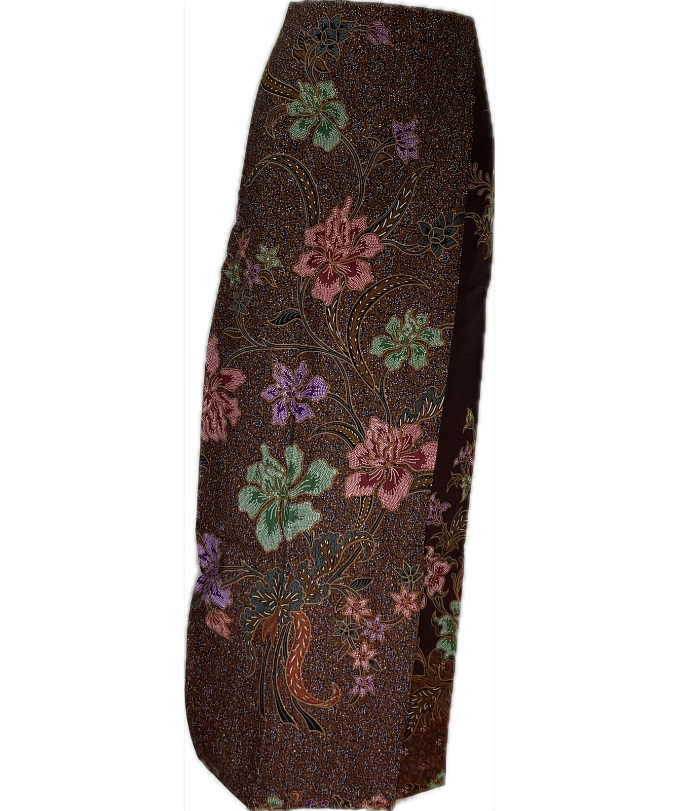 Ladies Batik Sarong LBS-M-BROWN-33015