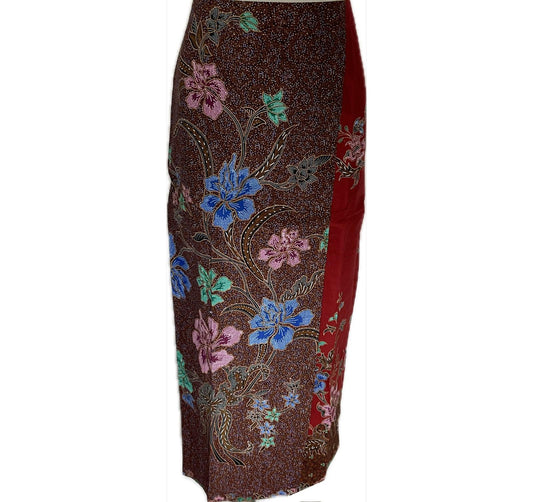 Ladies Batik Sarong LBS-M-MAROON-33020