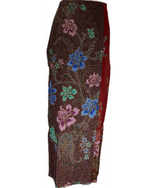 Ladies Batik Sarong LBS-M-MAROON-33024