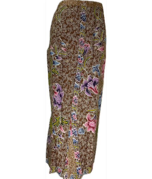 Ladies Batik Sarong LBS-M-BROWN-33027