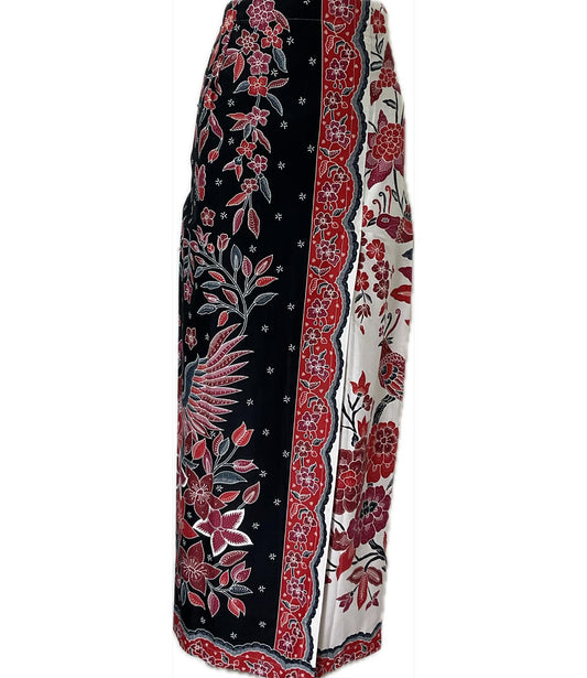 Ladies Batik Sarong LBS-M-WHITE-33029