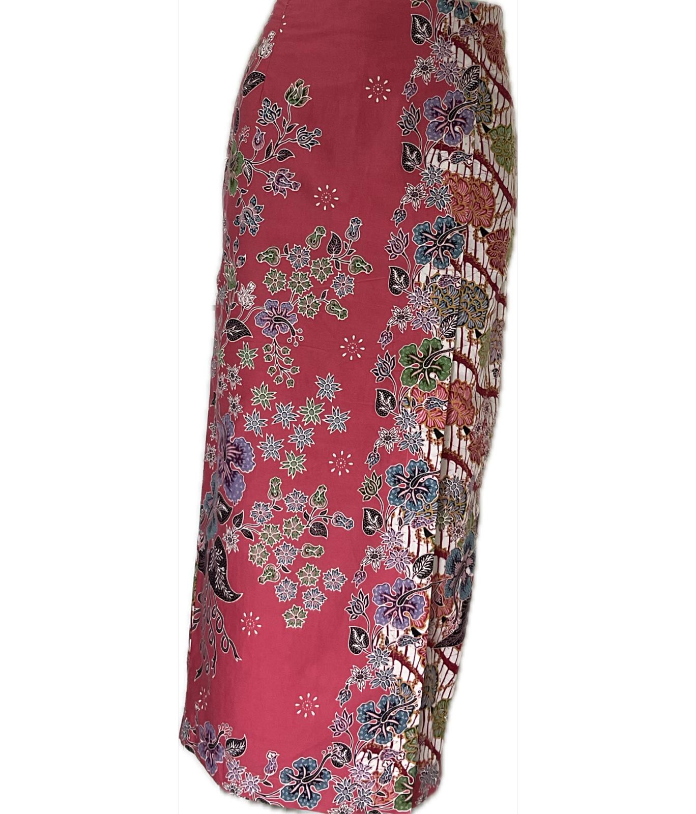 Ladies Batik Sarong LBS-M-PINK-33030