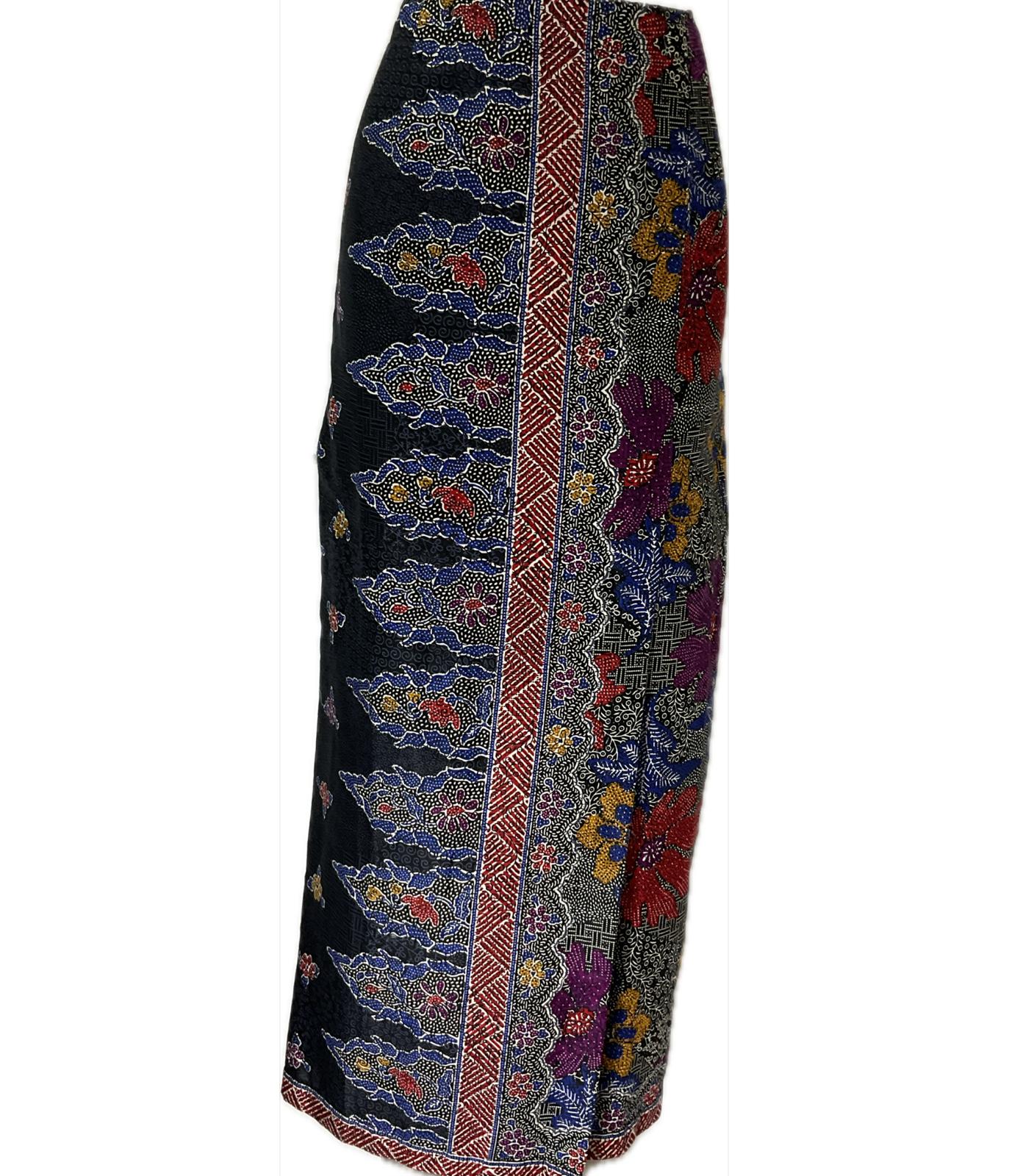 Ladies Batik Sarong LBS-M-BLUE-33032