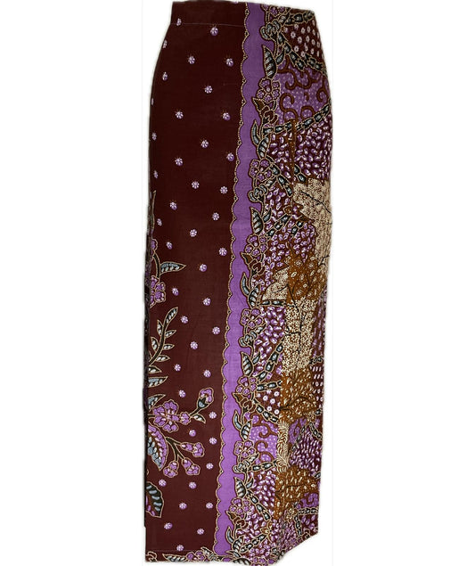 Ladies Batik Sarong LBS-L-BROWN-333002