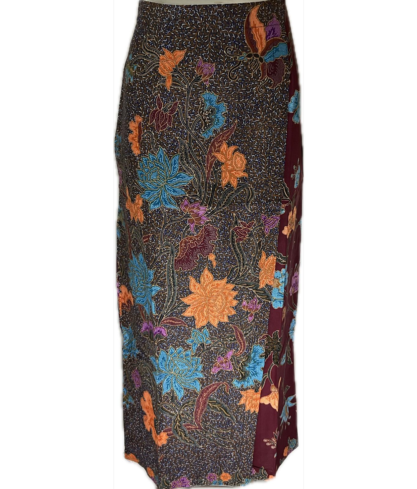 Ladies Batik Sarong LBS-L-MAROON-333012