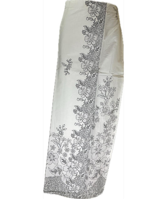 Ladies Batik Sarong LBS-L-WHITE-333013