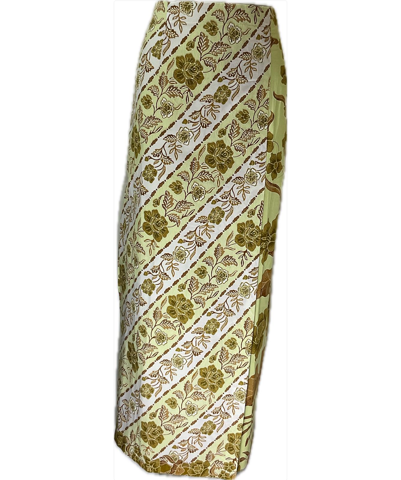 Ladies Batik Sarong LBS-L-GREEN-333029