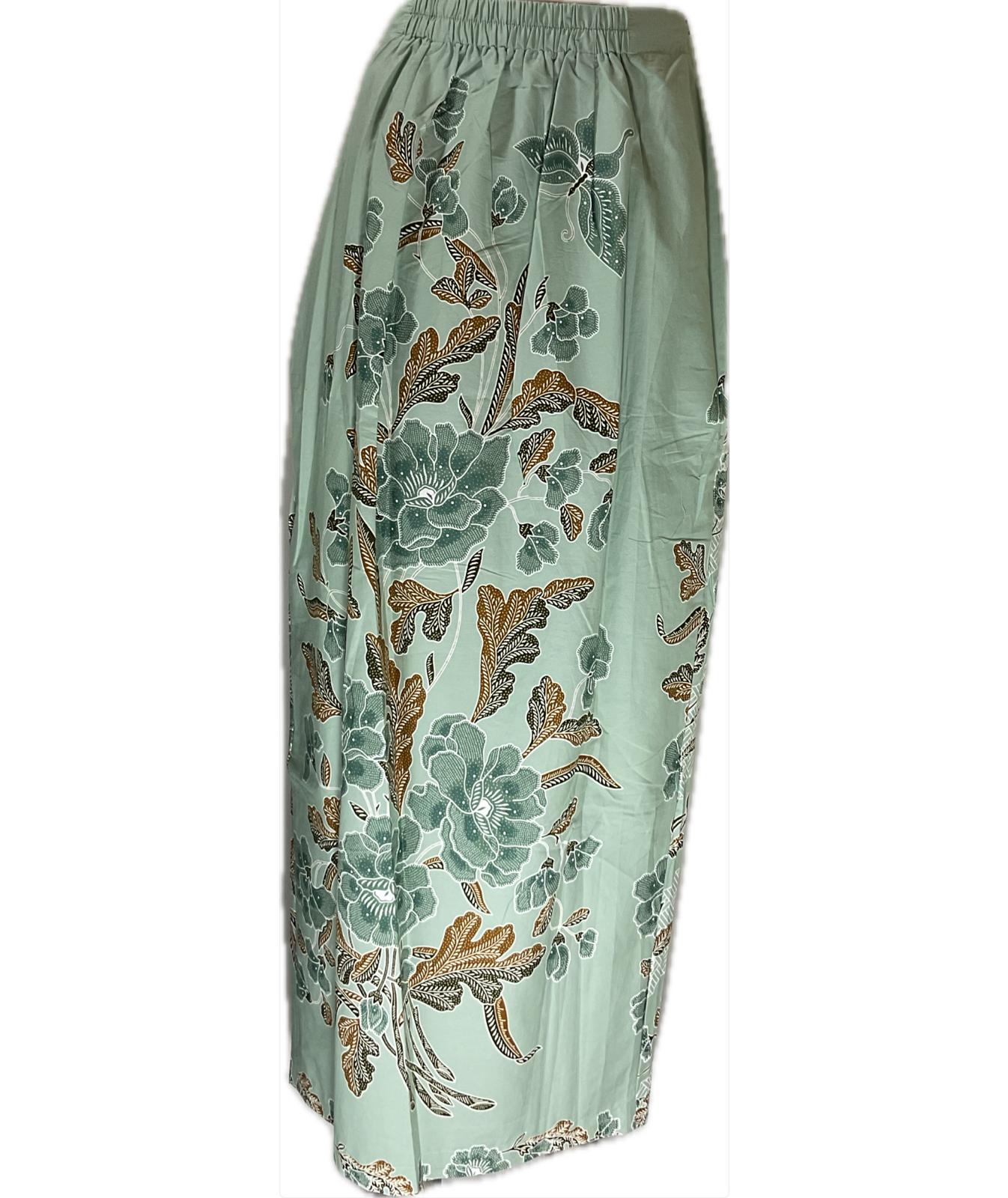 Ladies Batik Sarong LBS-L-GREEN-333030