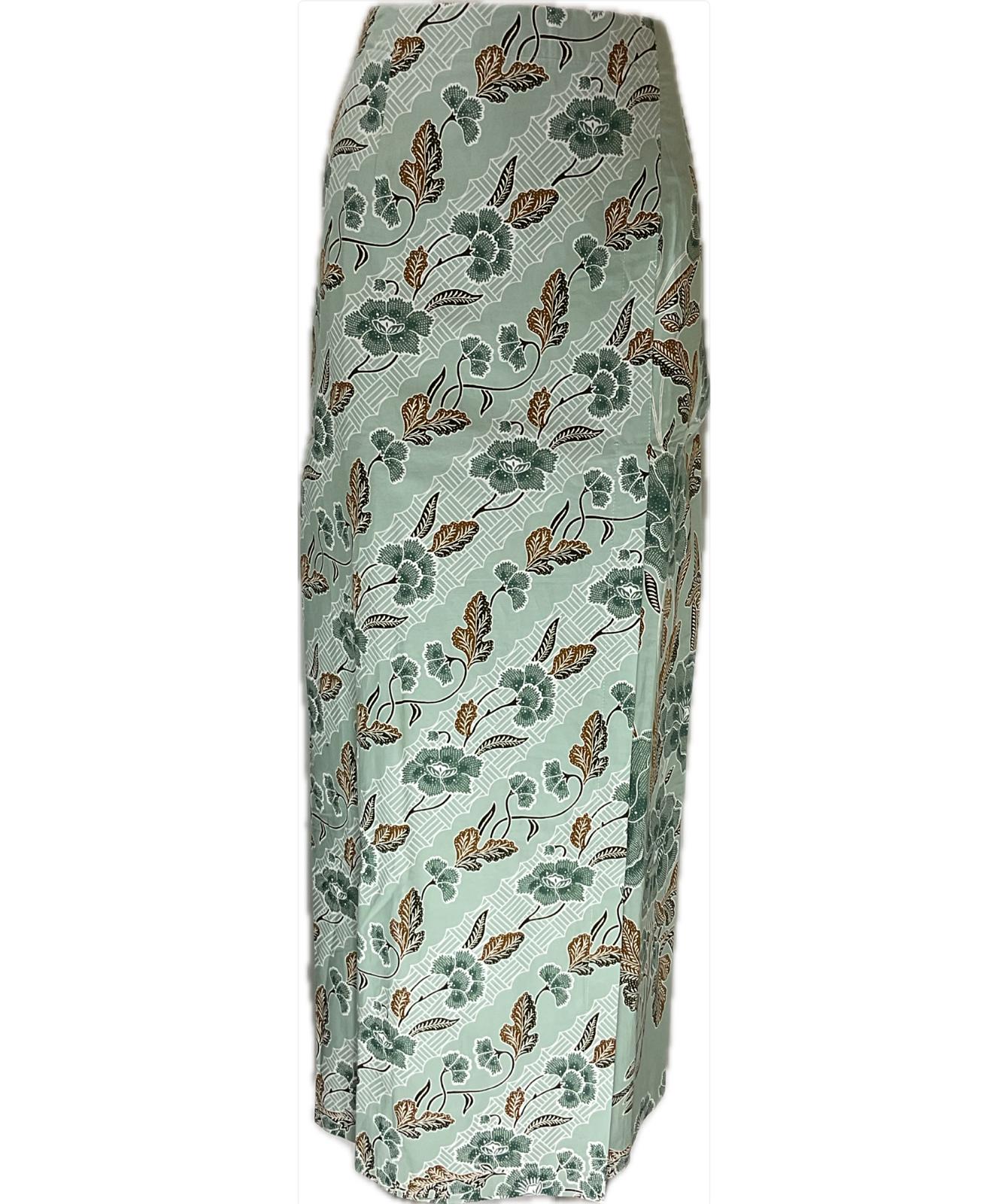 Ladies Batik Sarong LBS-L-GREEN-333030