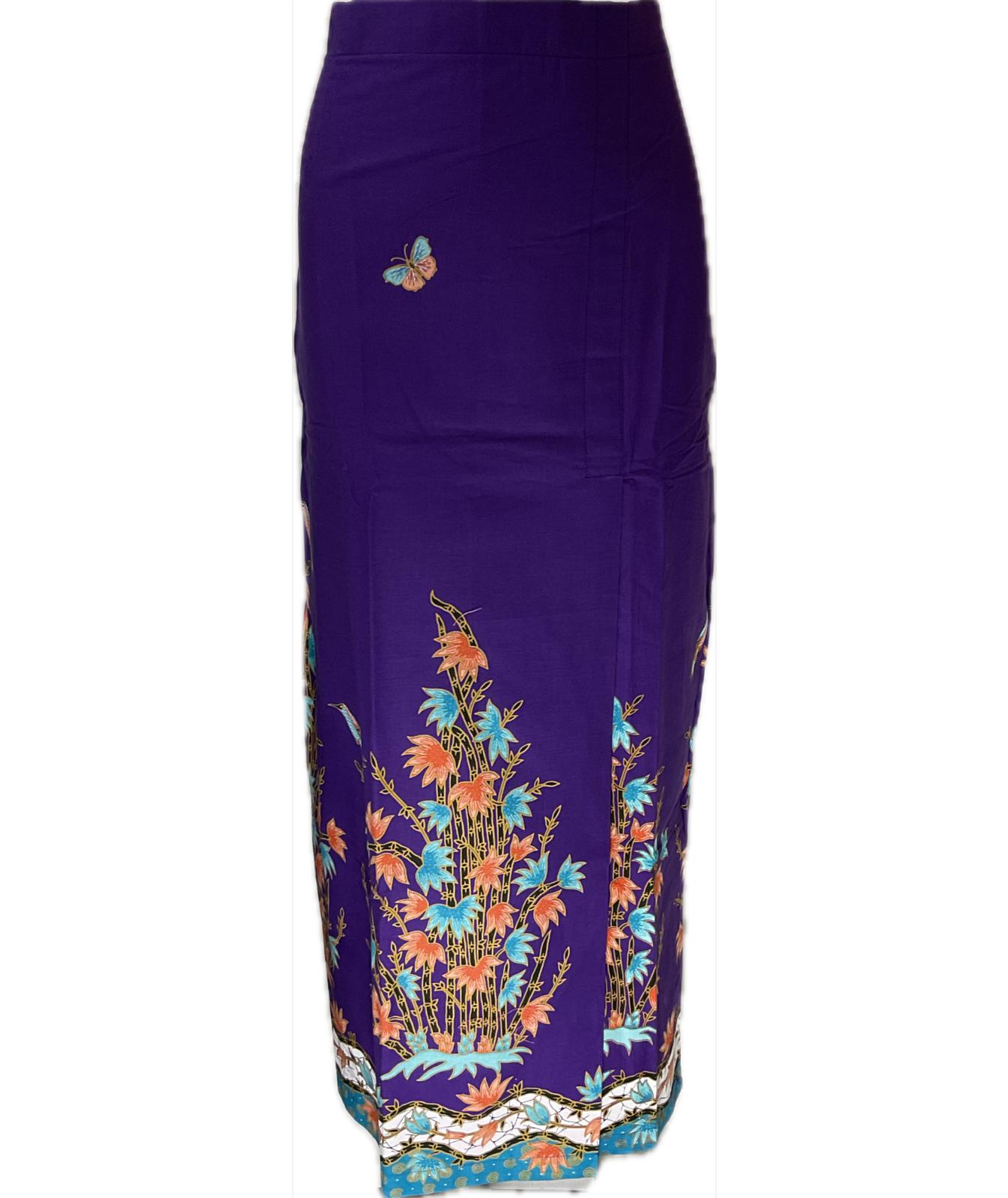 Ladies Batik Sarong LBS-L-PURPLE-333019