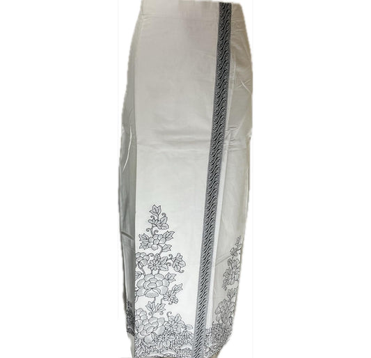 Ladies Batik Sarong LBS-L-WHITE-333020