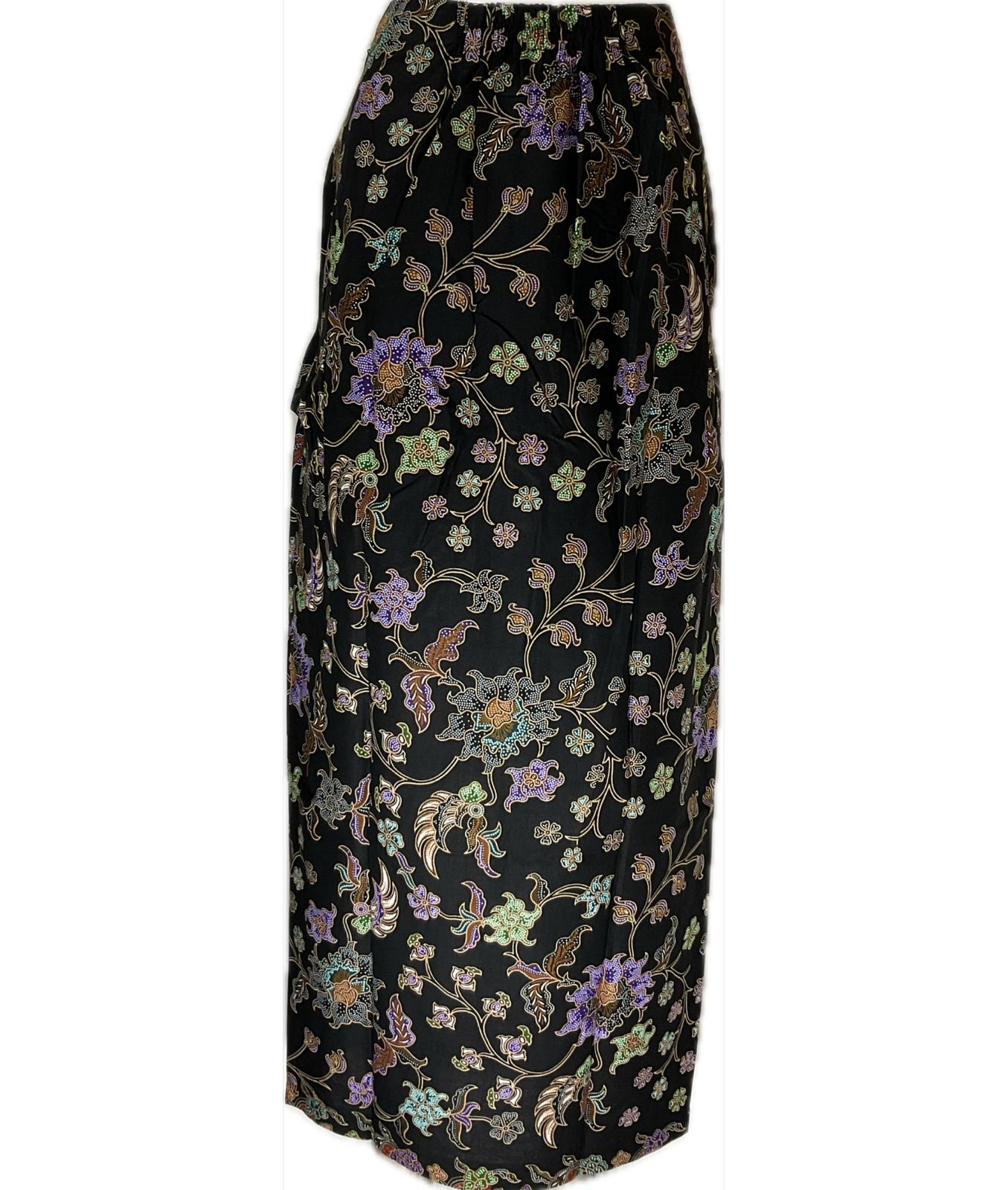 Ladies Batik Sarong LBS-L-BLACK-333026