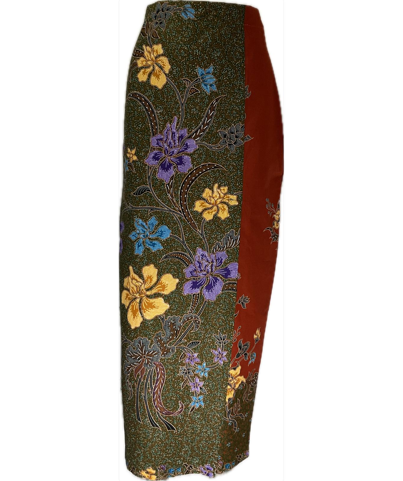 Ladies Batik Sarong LBS-M-ORANGE-33033