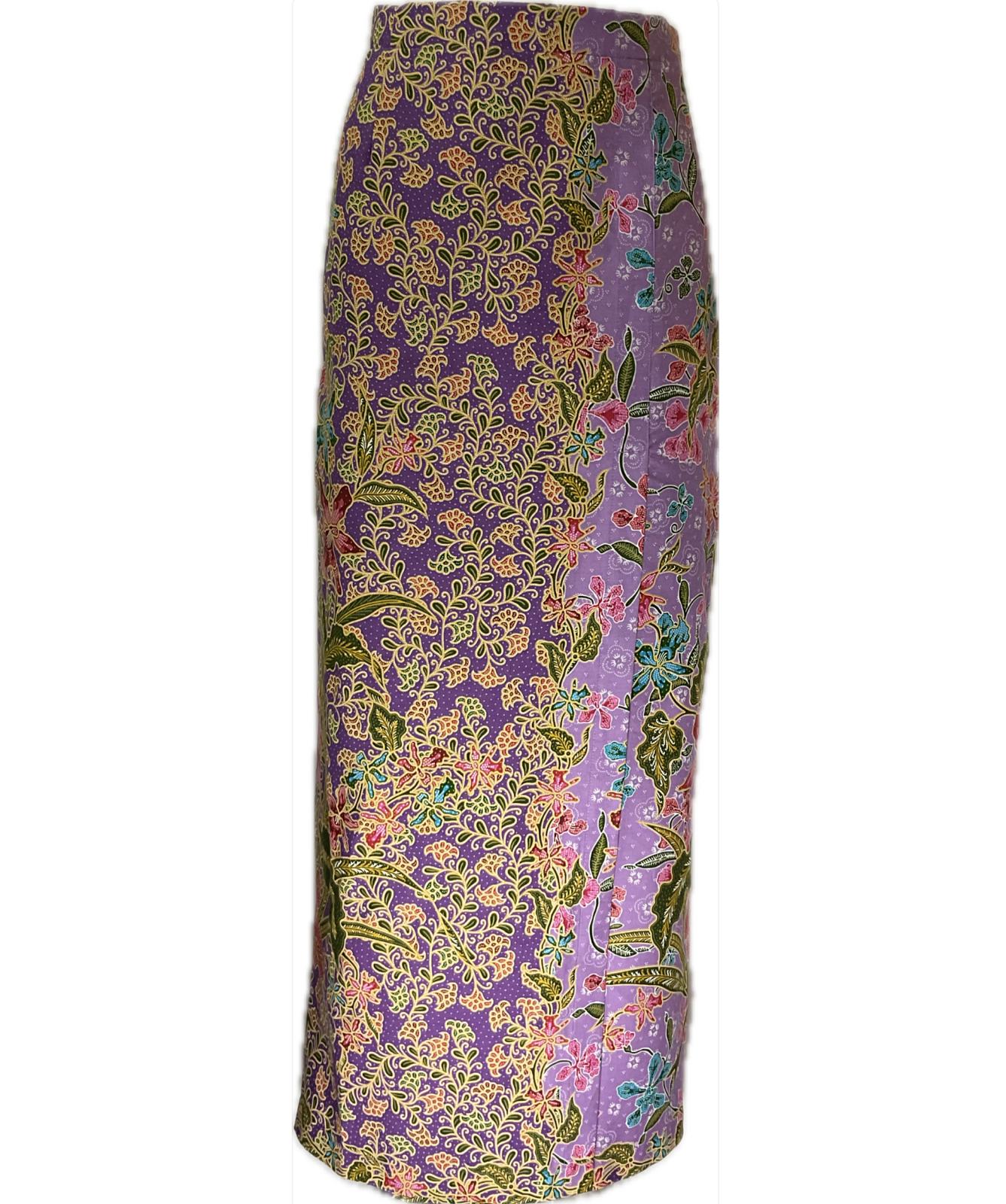 Ladies Batik Sarong LBS-M-PURPLE-33035