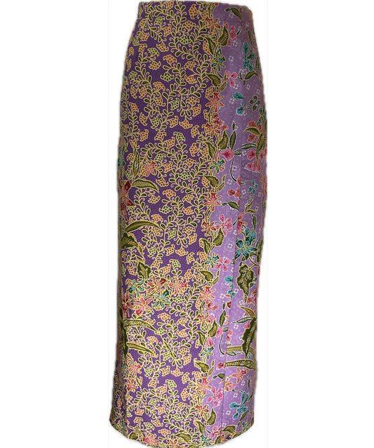 Ladies Batik Sarong LBS-M-PURPLE-33035