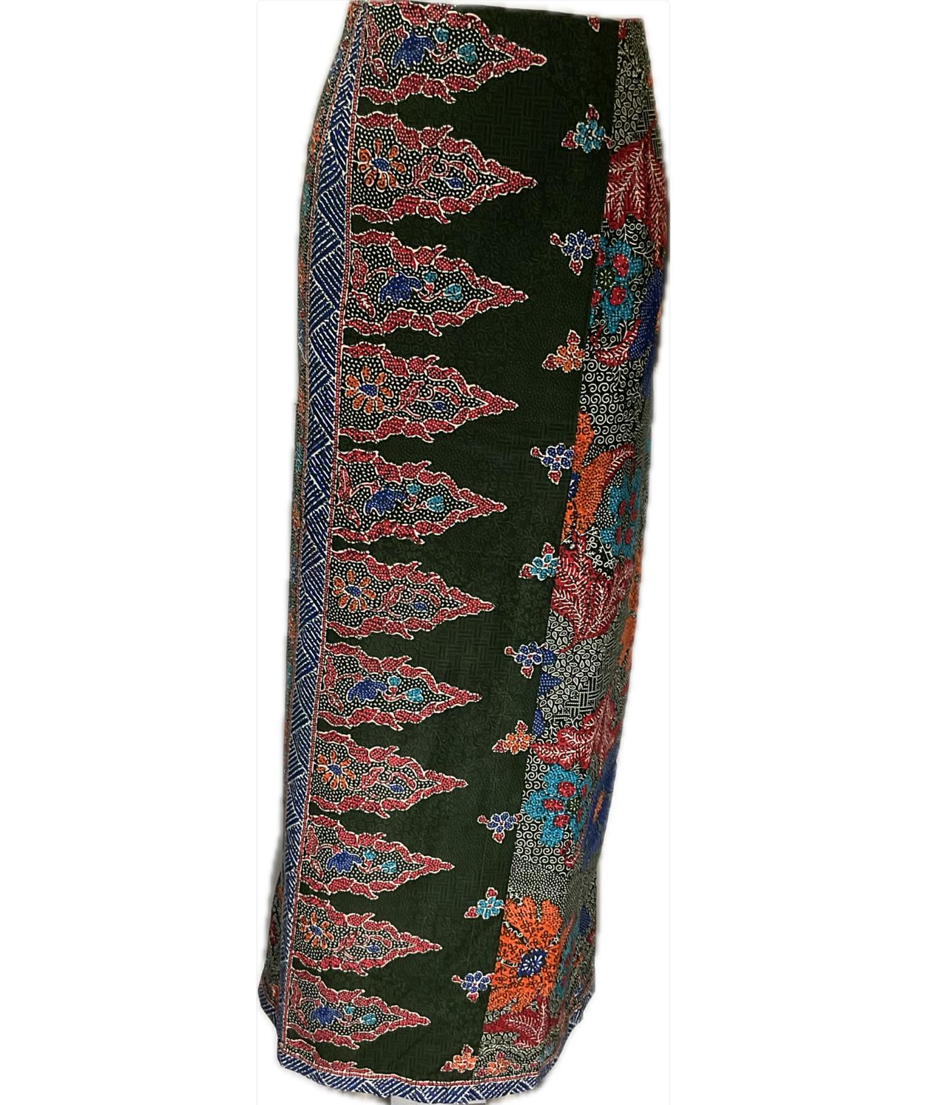 Ladies Batik Sarong LBS-L-GREEN-333034