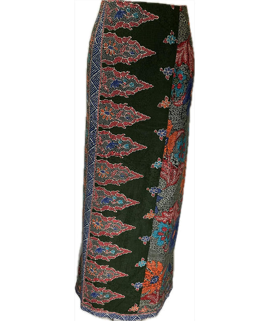 Ladies Batik Sarong LBS-L-GREEN-333034