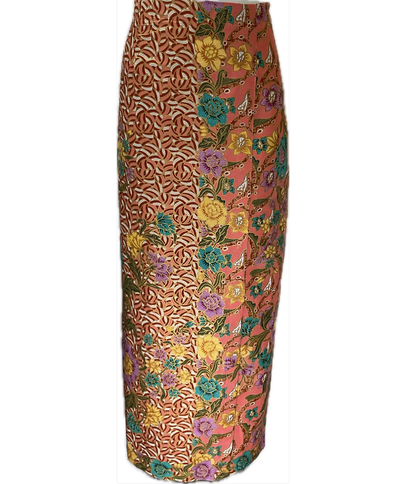 Ladies Batik Sarong LBS-L-ORANGE-333035