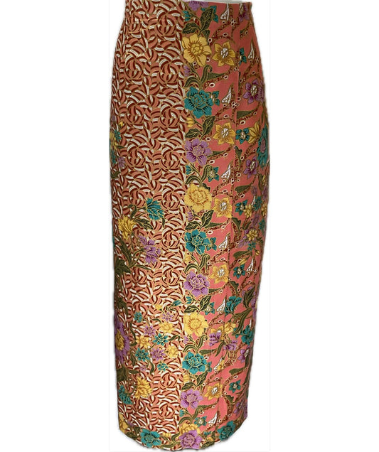Ladies Batik Sarong LBS-L-ORANGE-333035