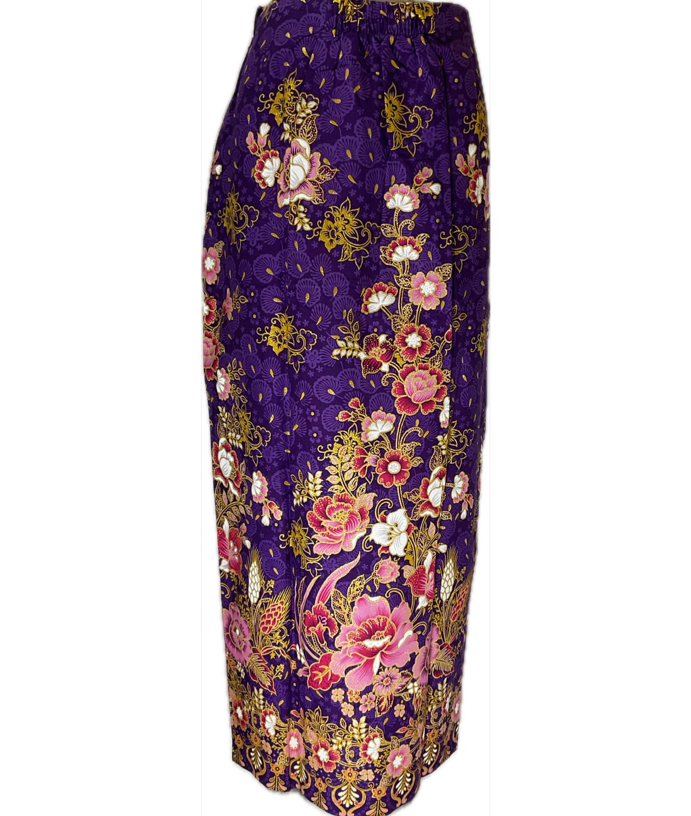 Ladies Batik Sarong LBS-XL-PURPLE-3333004