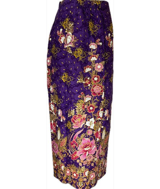 Ladies Batik Sarong LBS-XL-PURPLE-3333004