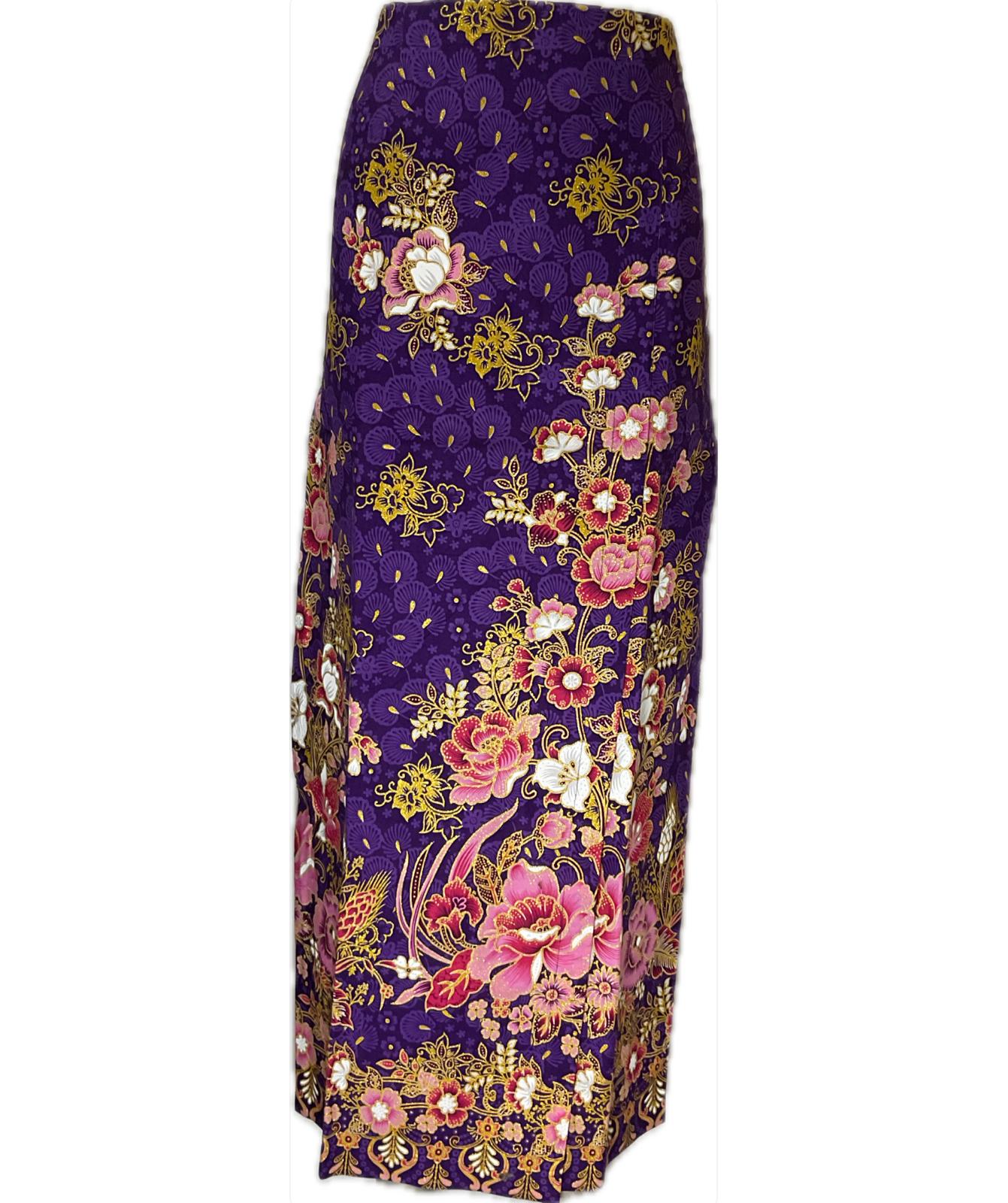 Ladies Batik Sarong LBS-XL-PURPLE-3333004