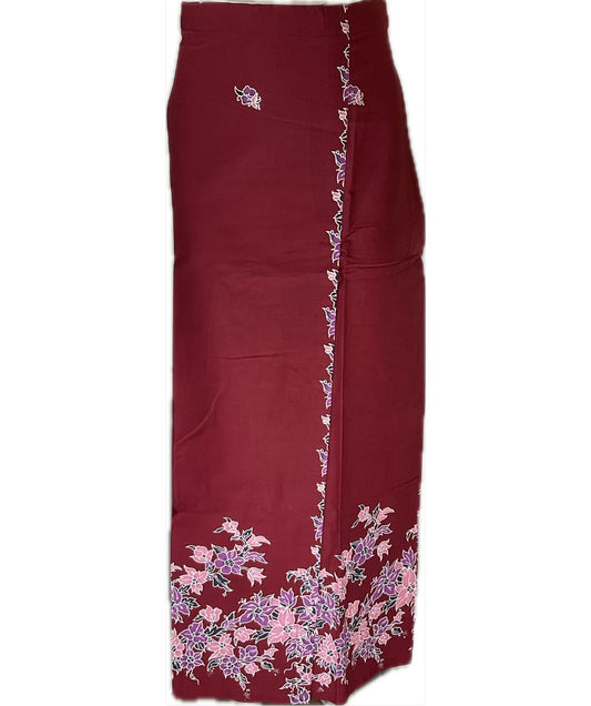 Ladies Batik Sarong LBS-XL-MAROON-3333011