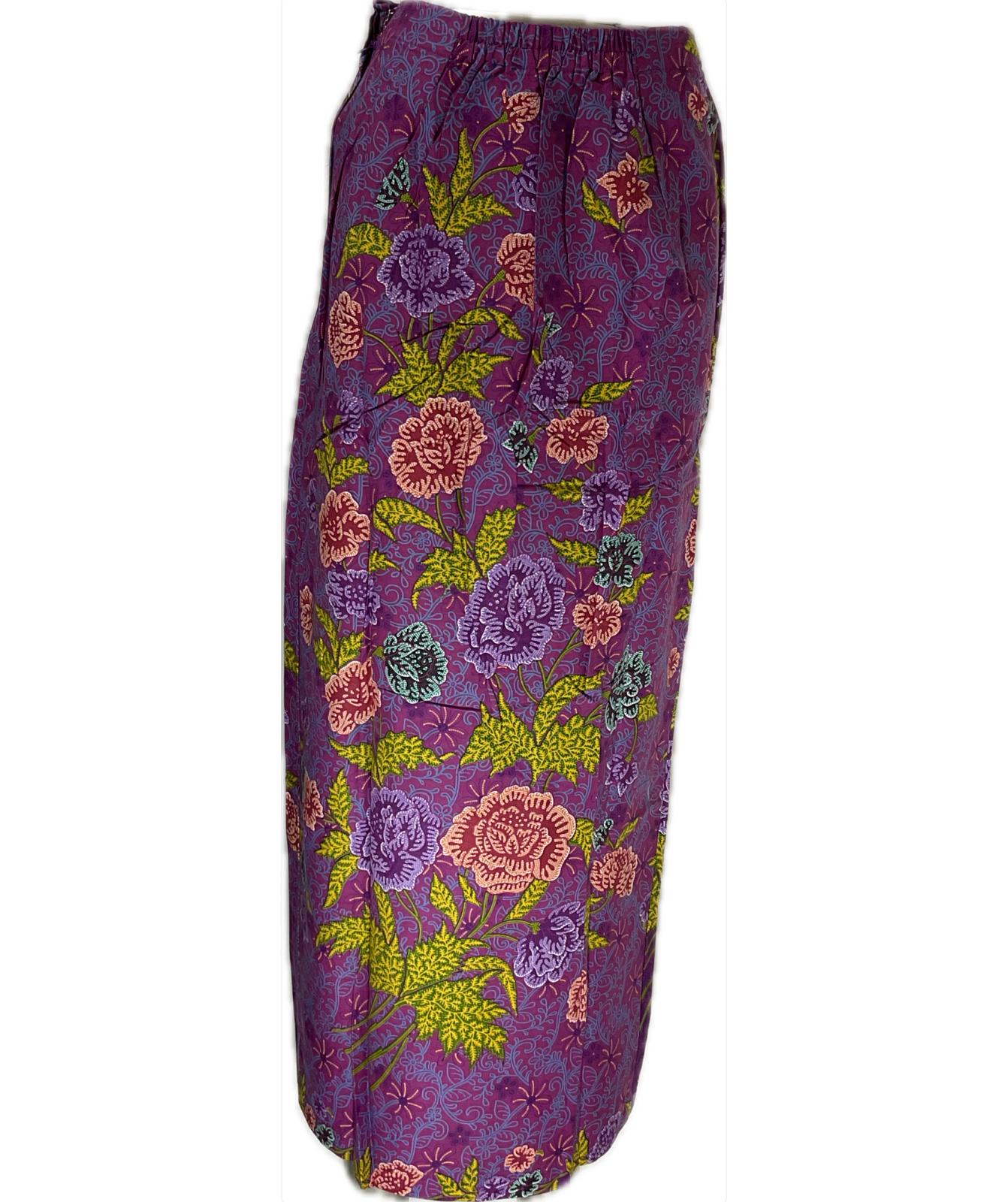 Ladies Batik Sarong LBS-2XL-PURPLE-33333004