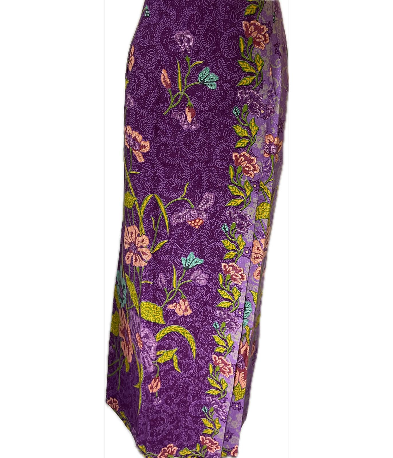Ladies Batik Sarong LBS-2XL-PURPLE-33333006