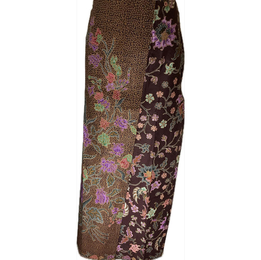 Ladies Batik Sarong LBS-2XL-BROWN-33333028