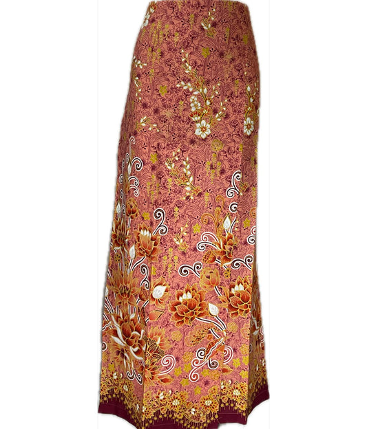 Ladies Batik Sarong LBS-2XL-PEACH-33333022