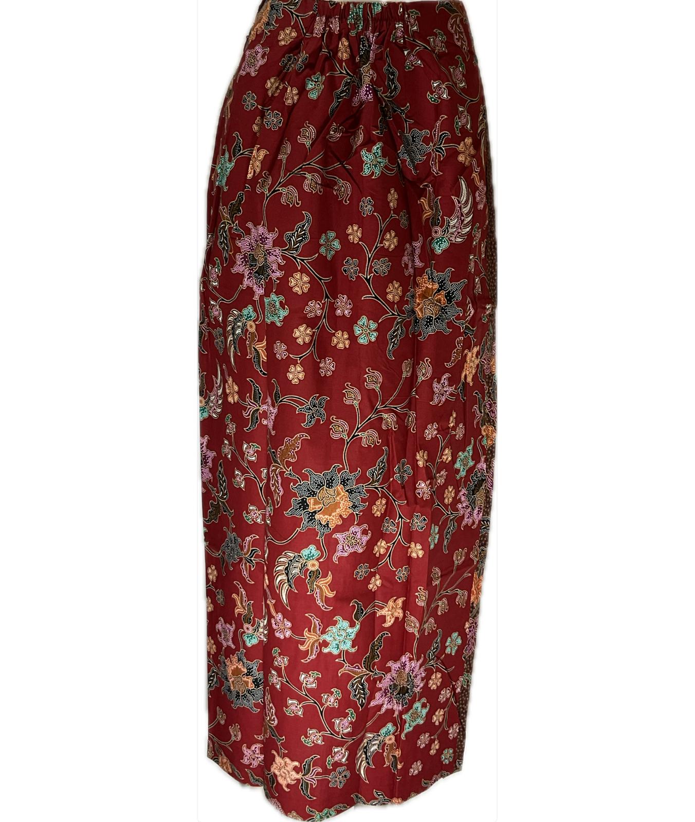 Ladies Batik Sarong LBS-2XL-MAROON-33333027
