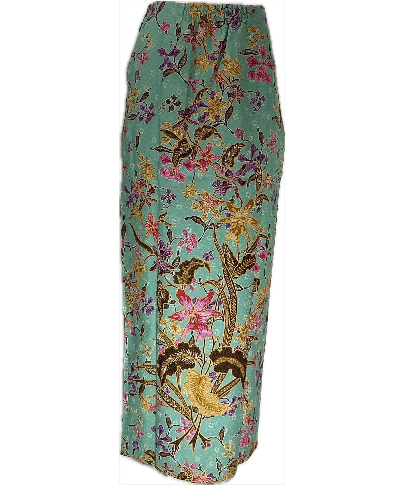 Ladies Batik Sarong LBS-3XL-GREEN-333333011
