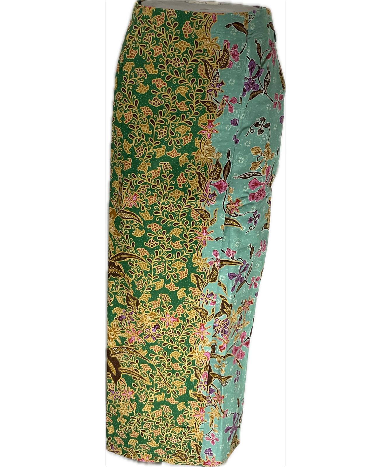 Ladies Batik Sarong LBS-3XL-GREEN-333333011