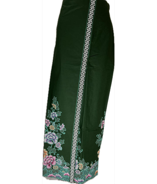 Ladies Batik Sarong LBS-4XL-GREEN-3333333002
