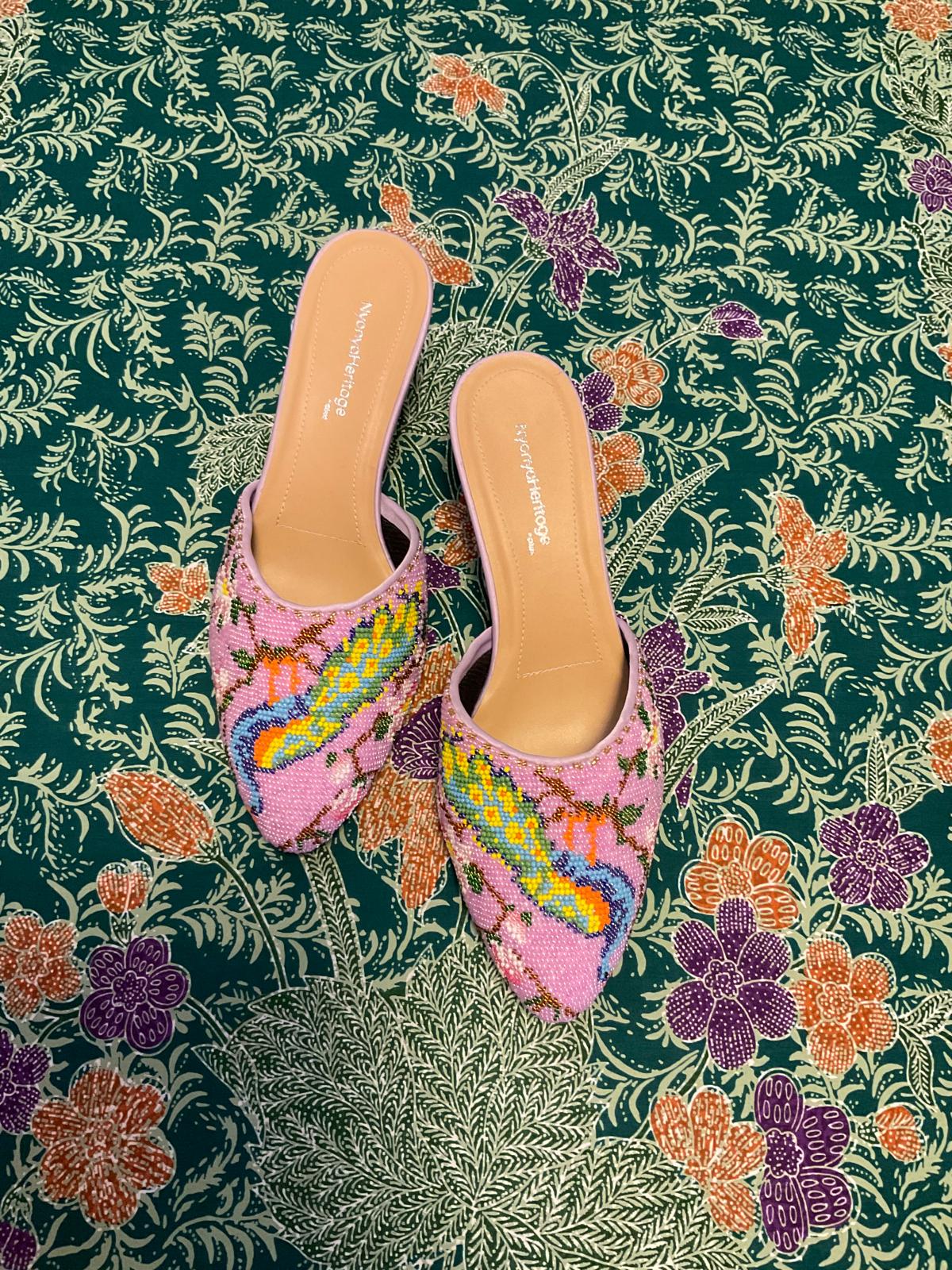Standard Beaded Shoes SBS-8-PURPLE-D6007