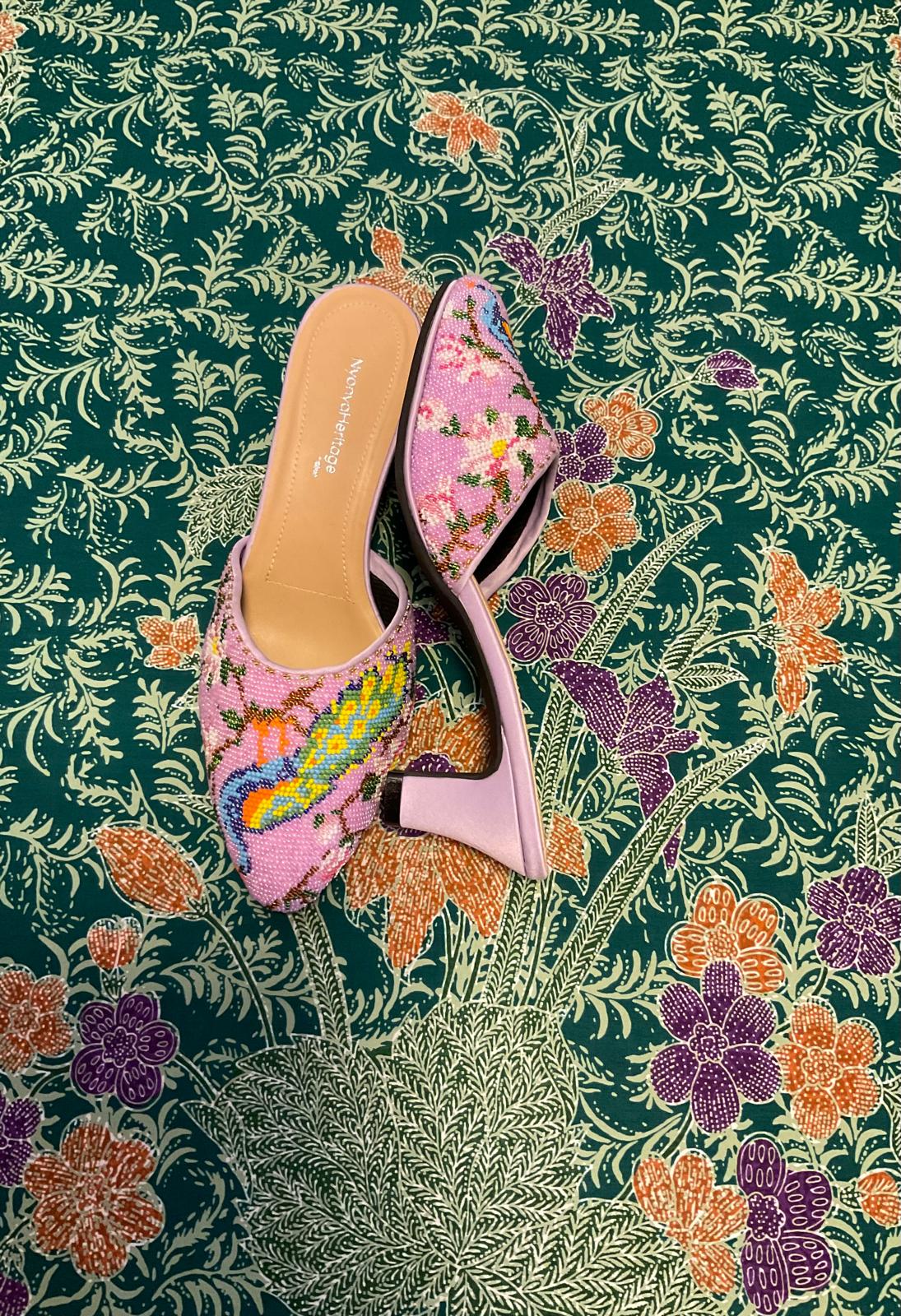 Standard Beaded Shoes SBS-8-PURPLE-D6007