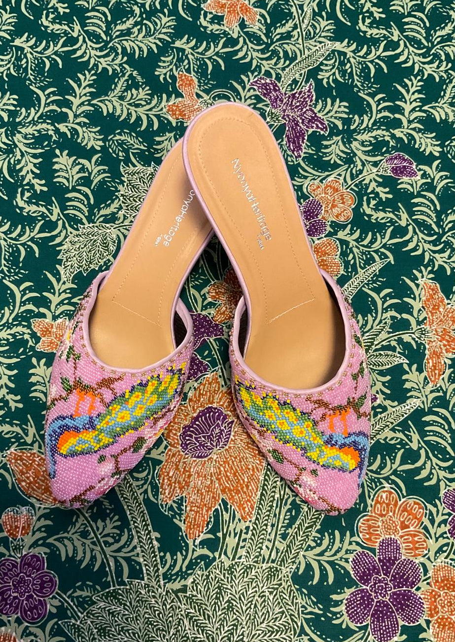 Standard Beaded Shoes SBS-8-PURPLE-D6007