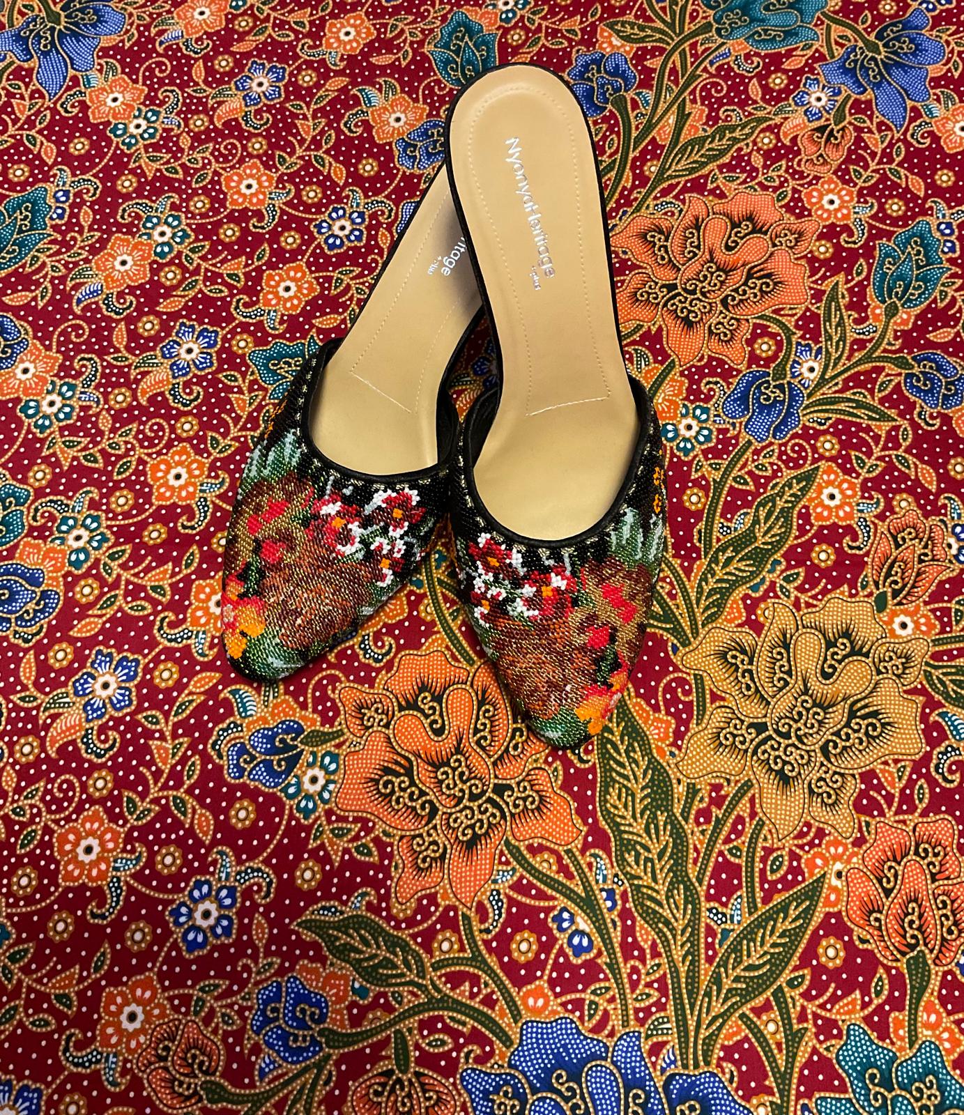 Standard Beaded Shoes SBS-9-PURPLE-D6001