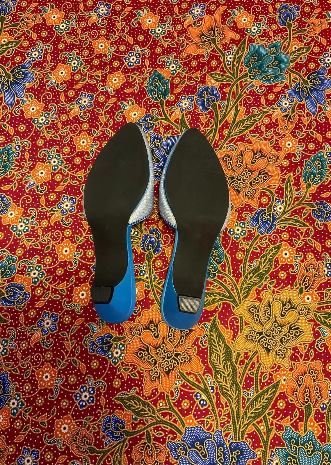 Standard Beaded Shoes SBS-8-BLUE-D6002